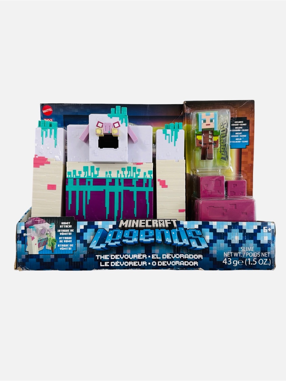 Minecraft Legends THE DEVOURER Vomit Attack Slime Playset w/Ranger Mojang